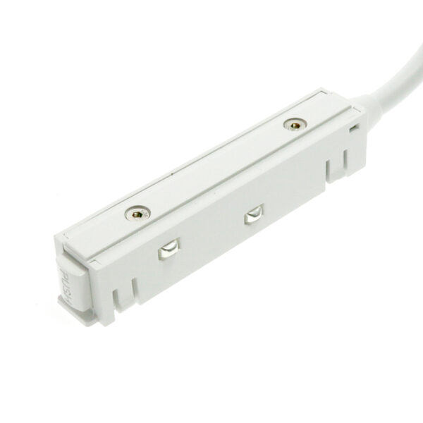 Connecteur avec câble pour Alimentation Externe Série Rail Magnétique 16mm Blanc - Ledme - LM3580 – Image 3
