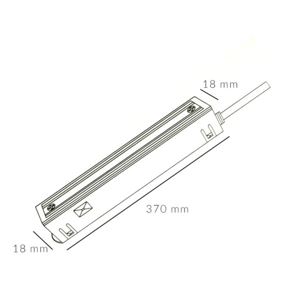 Driver 150W 48Vdc Pour Rail Magnétique Série Détail 16mm Blanc - Ledme - LM3583 – Image 2
