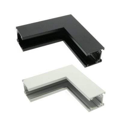 Union Verticale en L pour Rail Magnétique Série 16mm Blanc - Ledme - LM3593