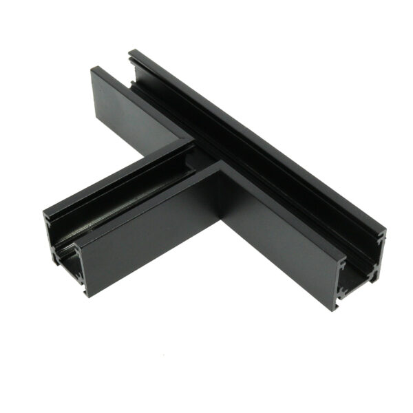 Union Horizontale en T pour Rail Magnétique Série 16mm Noir - Ledme - LM3594 – Image 3