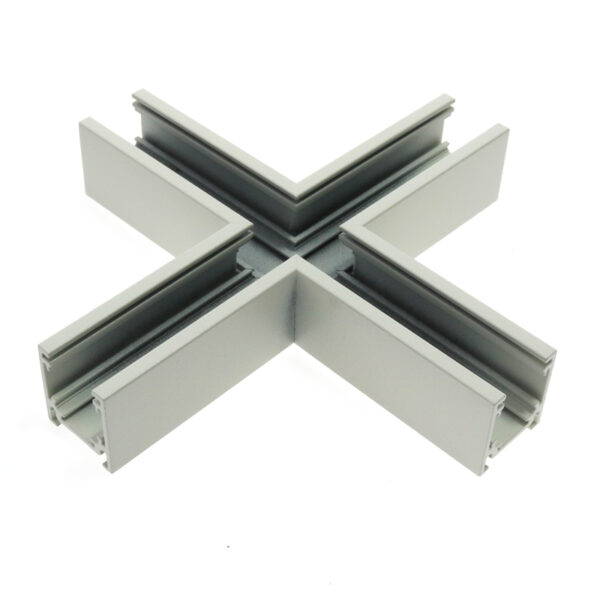 Union Horizontale en X pour Rail Magnétique Série 16mm Noir - Ledme - LM3596 – Image 4
