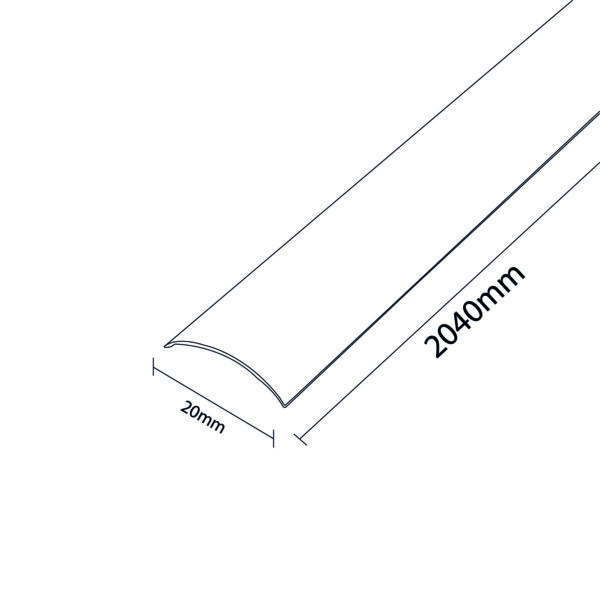 Diffuseur noir pour profil L noir - Ledme - LM3673 – Image 2