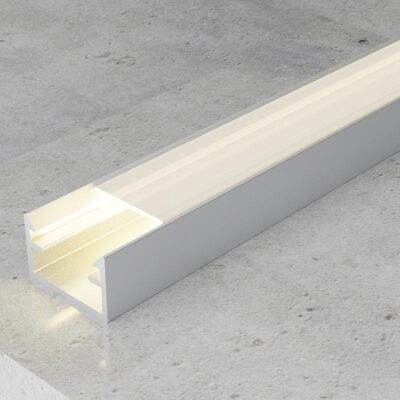 Perfil d'aluminium Strush - 2 métros Aluminio - Ledme - LM3701
