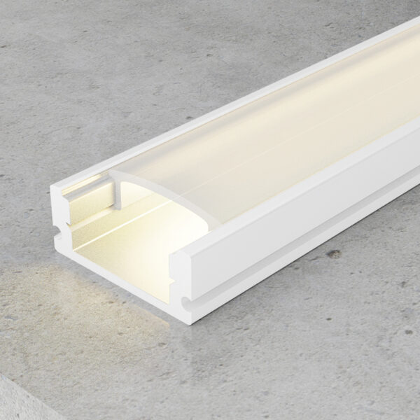 Profilé Aluminium Laqué Blanc Sid - 2 mètres Blanc - Ledme - LM3702