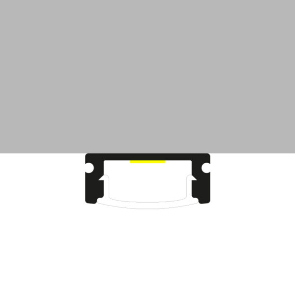 Profilé Aluminium Laqué Blanc Sid - 2 mètres Blanc - Ledme - LM3702 – Image 3