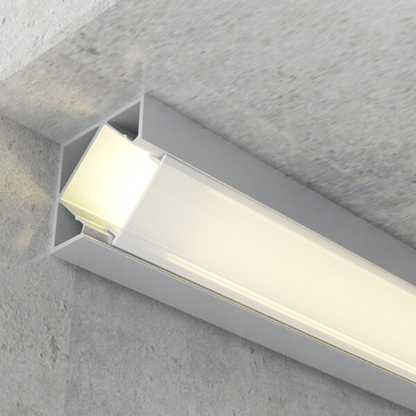 Profilé d'angle en aluminium Kopep - 2 mètres Aluminium - Ledme - LM3717