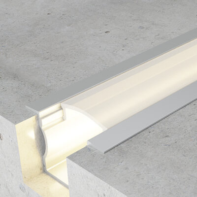 Profilé aluminium U haut avec ailes - 2 mètres Aluminium - Ledme - LM3723