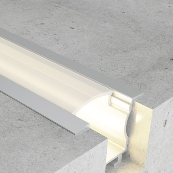 Profilé aluminium Live - 2 mètres Aluminium - Ledme - LM3725