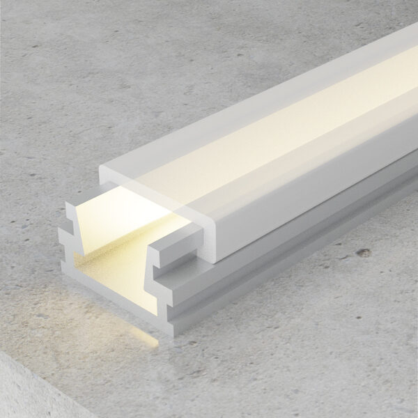 Profilé aluminium fin - 2 mètres Aluminium - Ledme - LM3733