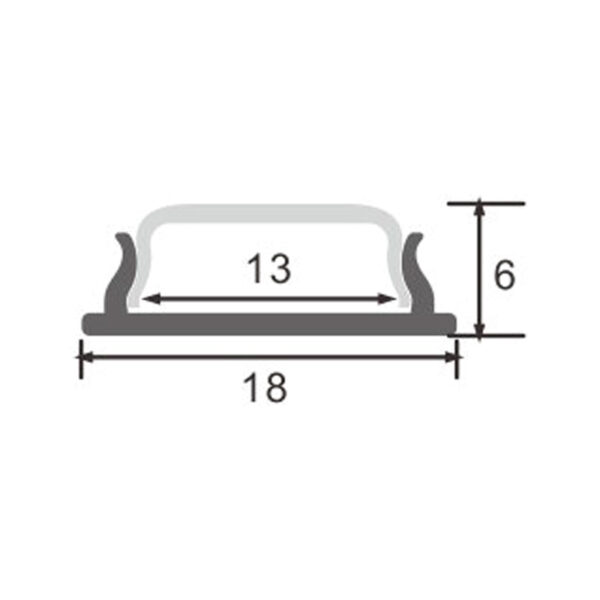 Profilé aluminium flexible - 2 mètres Aluminium - Ledme - LM3737 – Image 2