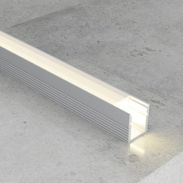 Profilé aluminium fin - 2 mètres Aluminium - Ledme - LM3739