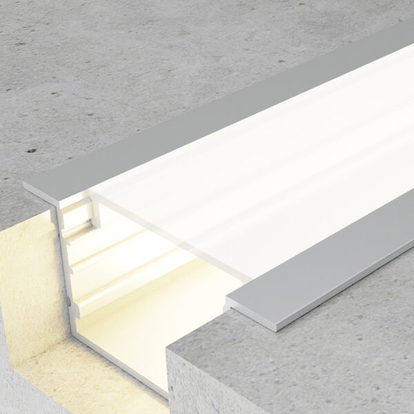 Profilé aluminium Hev - 2 mètres Aluminium - Ledme - LM3763