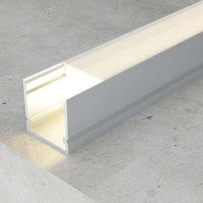 Profilé corde aluminium - 2 mètres Aluminium - Ledme - LM3765