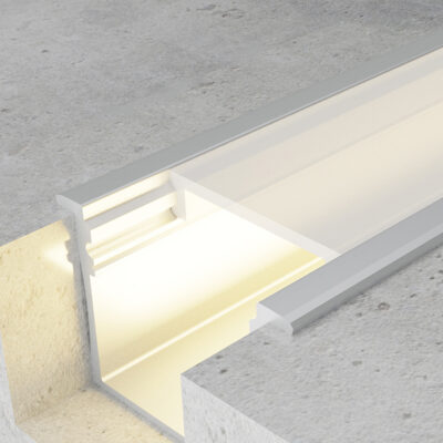 Profilé aluminium Vilkad - 2 mètres Aluminium - Ledme - LM3771