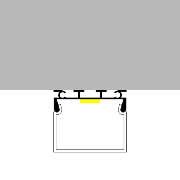 Profilé aluminium Cubik - 2 mètres Aluminium - Ledme - LM3773 – Image 4