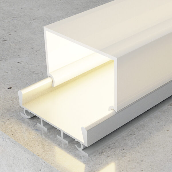 Profilé aluminium Cubik - 2 mètres Aluminium - Ledme - LM3773