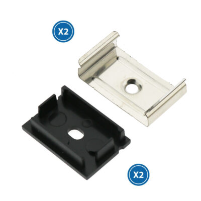 Pack 2 Chevilles et 2 agrafes pour Profil LM3778 - Ledme - LM3778A