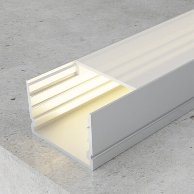 Profilé aluminium Rok - 2 mètres Aluminium - Ledme - LM3779