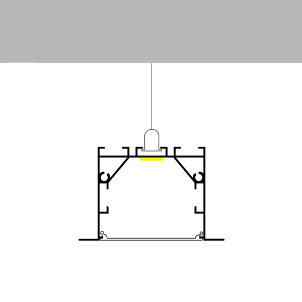 Profilé aluminium Phey - 2 mètres Aluminium - Ledme - LM3785 – Image 3