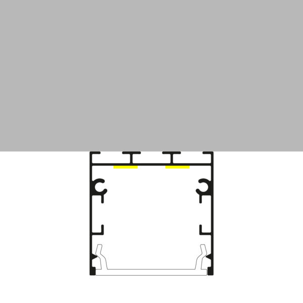 Profilé aluminium laqué Fate Noir - 2 mètres Noir - Ledme - LM3786 – Image 4