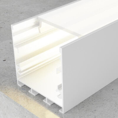 Profilé aluminium laqué Blanc Fate - 2 mètres Blanc - Ledme - LM3788