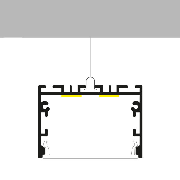 Profilé aluminium Sixe - 2 mètres Aluminium - Ledme - LM3789 – Image 3
