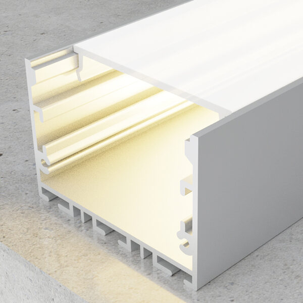 Profilé aluminium Sixe - 2 mètres Aluminium - Ledme - LM3789