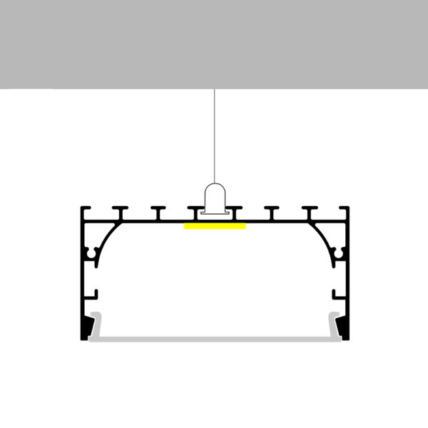 Profilé tout aluminium - 2 mètres Aluminium - Ledme - LM3793 – Image 3