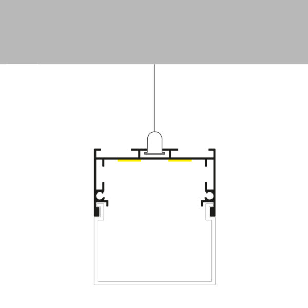 Profilé aluminium Traken - 2 mètres Aluminium - Ledme - LM3797 – Image 3