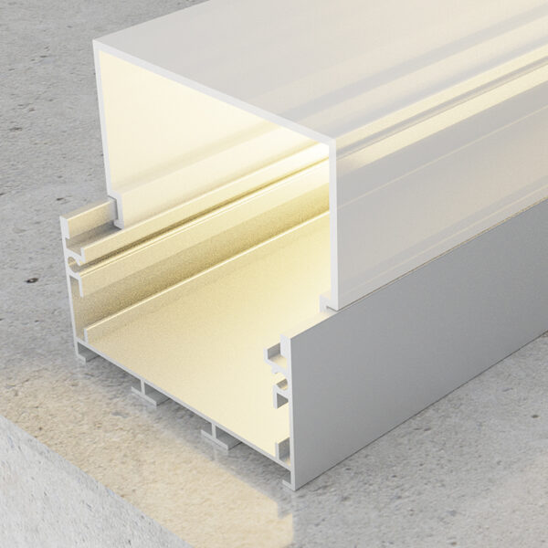 Profilé aluminium Traken - 2 mètres Aluminium - Ledme - LM3797