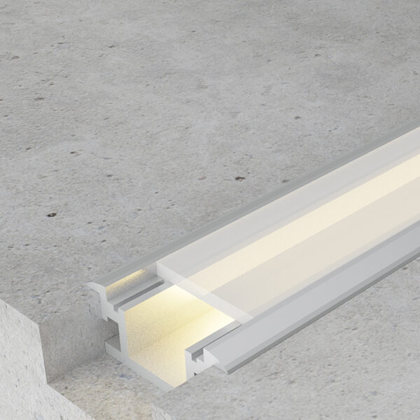 Profilé aluminium Fat - 2 mètres Aluminium - Ledme - LM3809