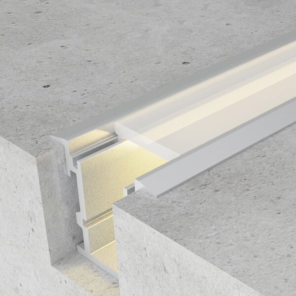 Profilé aluminium Tih - 2 mètres Aluminium - Ledme - LM3811