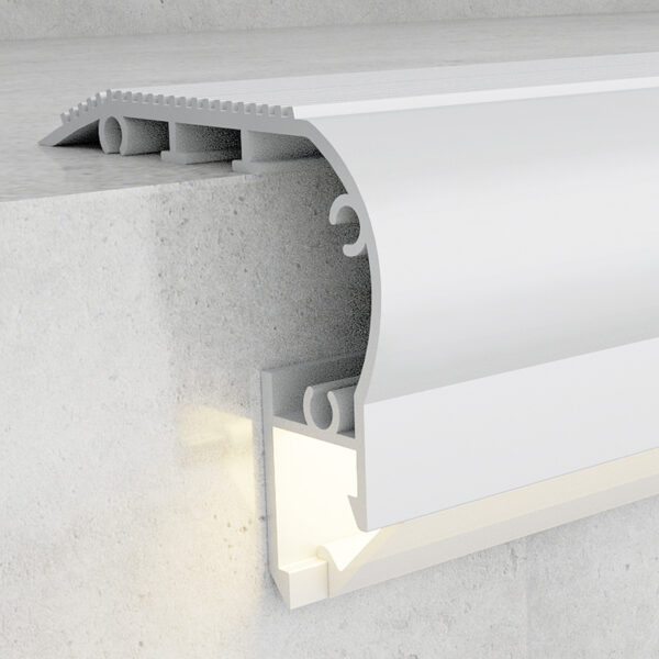Profilé aluminium Kuf - 2 mètres Aluminium - Ledme - LM3819