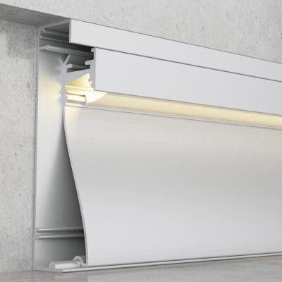 Profilé aluminium Krue - 2 mètres Aluminium - Ledme - LM3825