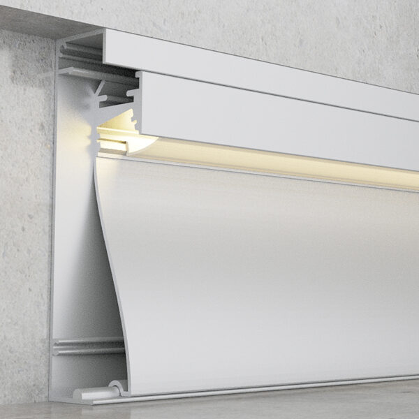 Profilé aluminium Krue - 2 mètres Aluminium - Ledme - LM3825