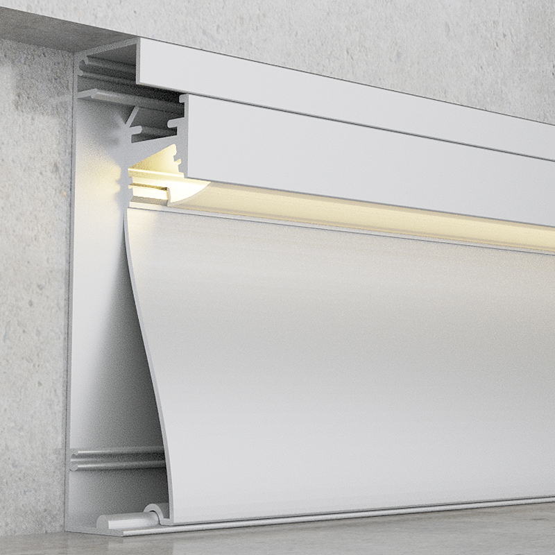 Profilé aluminium Krue - 2 mètres Aluminium - Ledme - LM3825