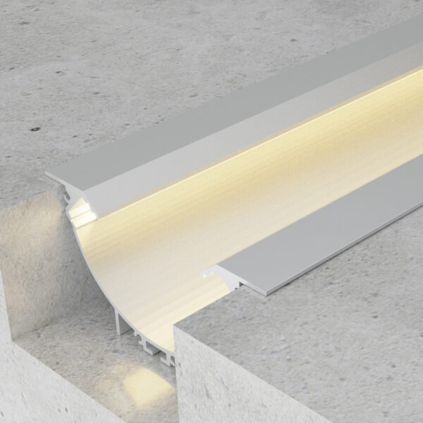 Profilé aluminium Sunrise - 2 mètres Aluminium - Ledme - LM3827