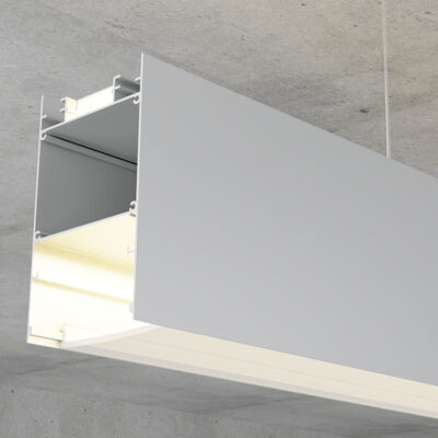 Profilé aluminium Bieg - 2 mètres Aluminium - Ledme - LM3839