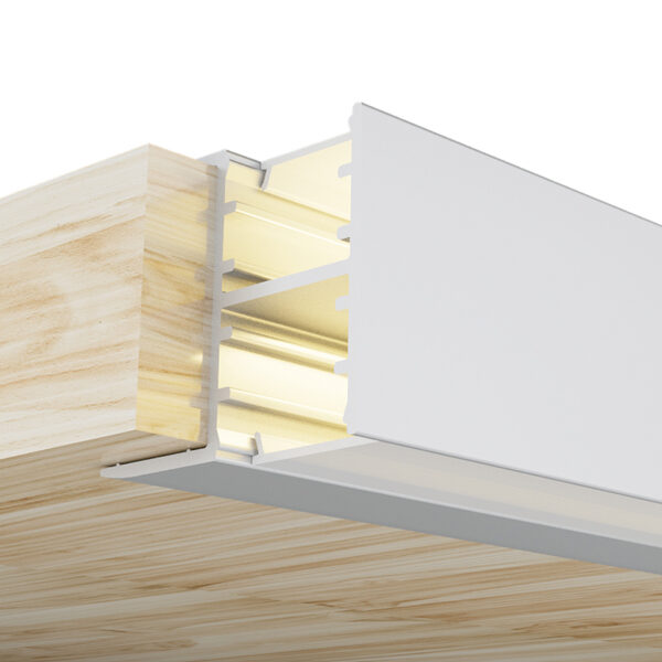 Profilé aluminium Olof - 2 mètres Aluminium - Ledme - LM3847