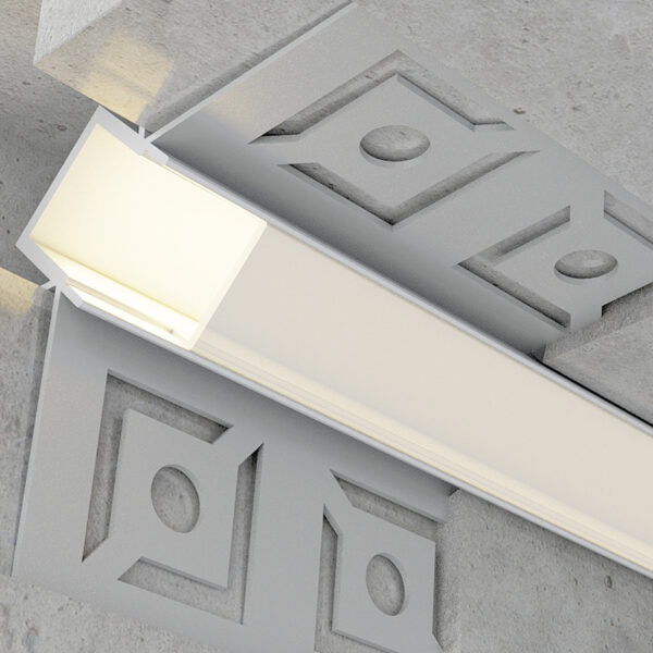 Profilé aluminium Rolk - 2 mètres Aluminium - Ledme - LM3863