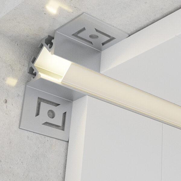 Profilé aluminium Pich - 2 mètres Aluminium - Ledme - LM3866