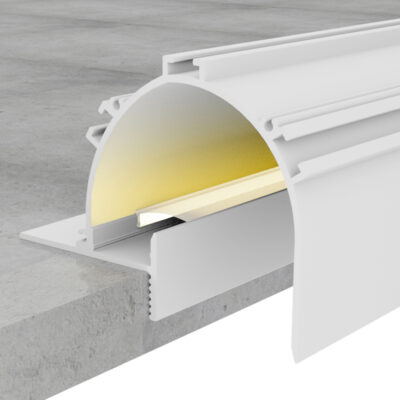 Profilé aluminium laqué Blanc Sunn - 2 mètres Blanc - Ledme - LM3879