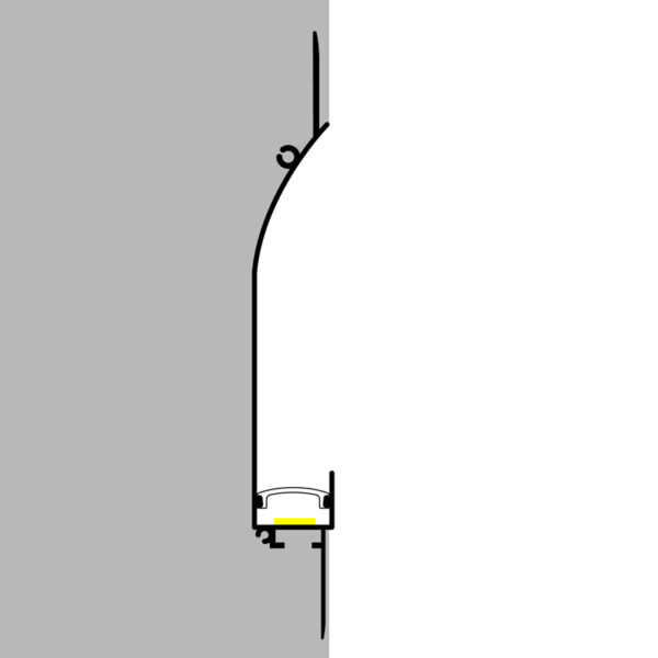 Profilé Aluminium Laqué Blanc Cue - 2 mètres Blanc - Ledme - LM3881 – Image 3