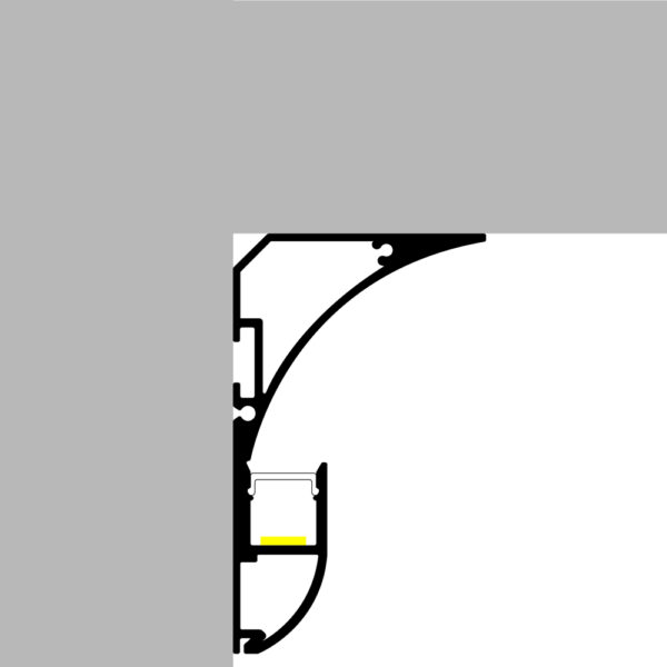Profilé Aluminium Mer Laqué Blanc - 2 mètres Blanc - Ledme - LM3885 – Image 3