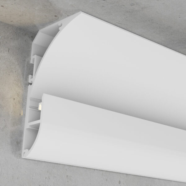 Profilé Aluminium Mer Laqué Blanc - 2 mètres Blanc - Ledme - LM3885
