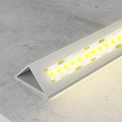 Profilé triangulaire en aluminium - 2 mètres Aluminium - Ledme - LM3050