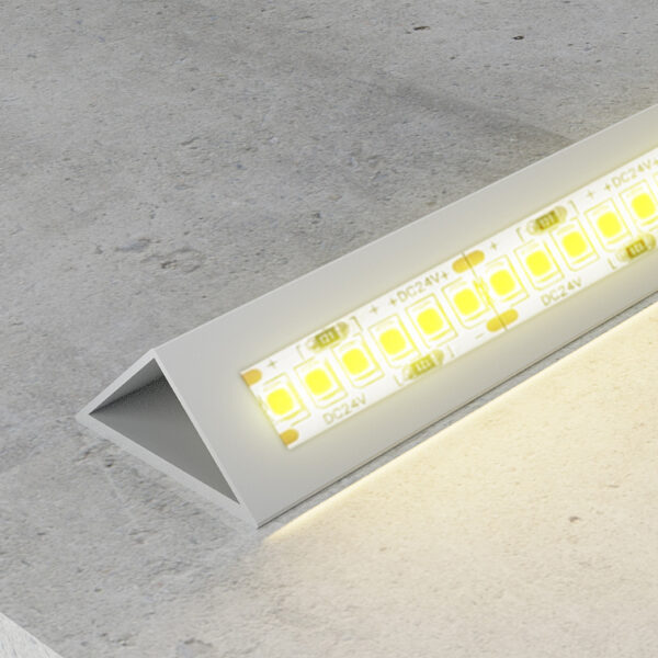 Profilé triangulaire en aluminium - 2 mètres Aluminium - Ledme - LM3050