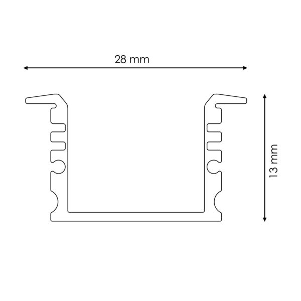 Profilé aluminium SubAqua IP65 - 2 mètres - Ledme - LM3893 – Image 2