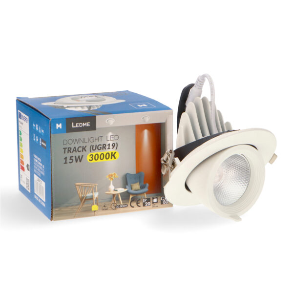 Spot Downlight LED sur Rail Orientable 15W 4500K - Ledme - LM4130 – Image 3