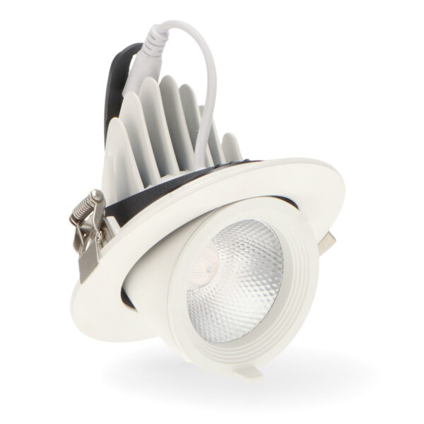 Spot Downlight LED sur Rail Orientable 15W 4500K - Ledme - LM4130